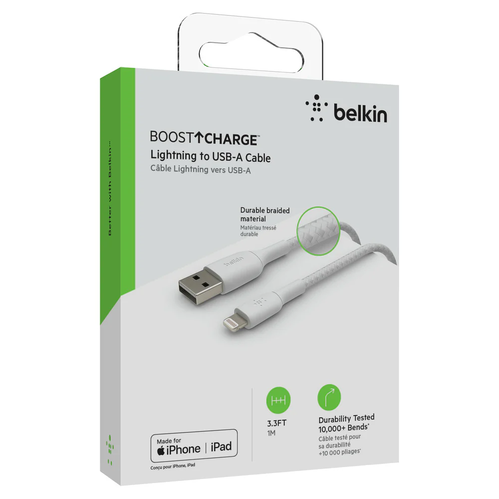 Belkin Boost Charge Braided Cable USB-A to Lightning - Image 3